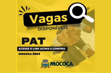 Confira as vagas disponíveis no PAT de Mococa em 25/06/2024