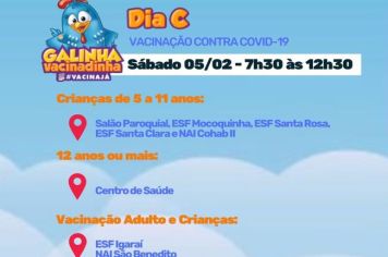 PREFEITURA REALIZA DIA C DE VACINAÇÃO PARA CRIANÇAS