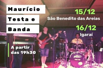 PREFEITURA ANUNCIA SHOW EM SÃO BENEDITO DAS AREIAS E IGARAI