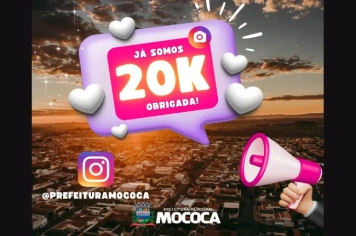  SOMOS 20 MIL SEGUIDORES NO INSTAGRAM! 