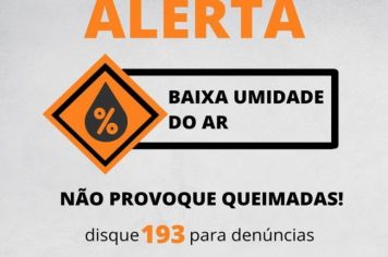 Baixa umidade do ar