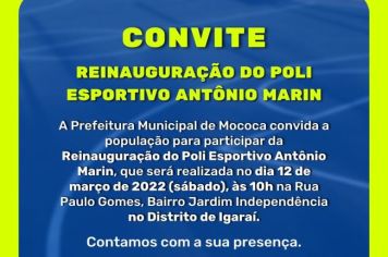REINAUGURAÇÃO POLI ESPORTIVO ANTÔNIO MARIN EM IGARAÍ