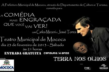 Peça teatral Terra nos Olhos será apresentada neste final de semana