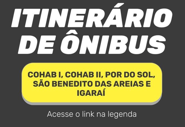 ITINERÁRIO DE ÔNIBUS
