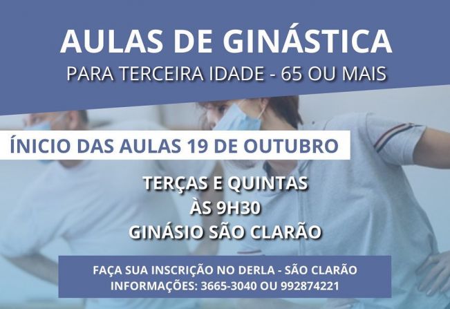 PREFEITURA DE MOCOCA ABRE INSCRIÇÕES PARA AULAS DE GINÁSTICA PARA TERCEIRA IDADE >>