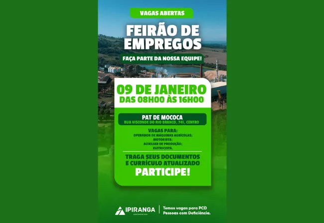 VAGAS ABERTAS