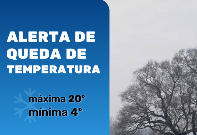 PREFEITURA ALERTA PARA QUEDA BRUSCA DE TEMPERATURA