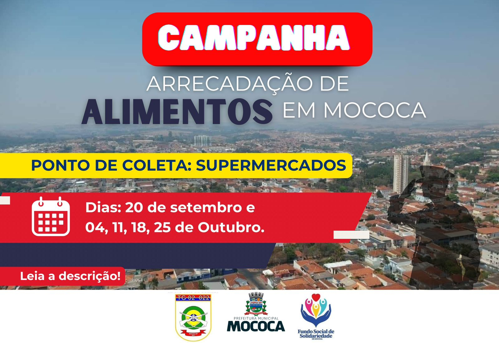 CAMPANHA DE ARRECADAÇÃO DE ALIMENTOS – FUNDO SOCIAL E TG-02 022