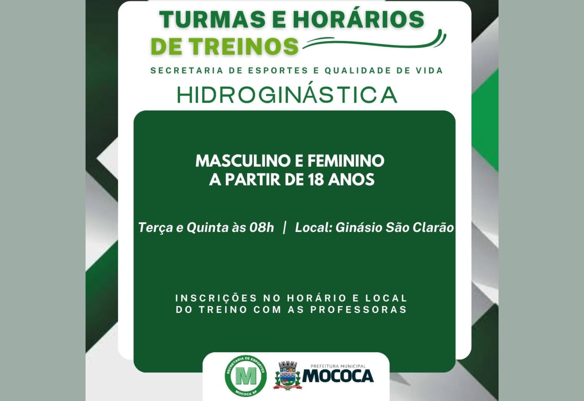 ESCOLINHAS ESPORTIVAS - SECRETARIA DE ESPORTES E QUALIDADE DE VIDA