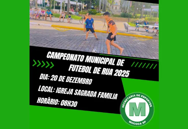 CAMPEONATO MUNICIPAL DE FUTEBOL DE RUA 2025