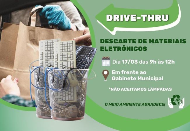  DRIVE-THRU PARA DESCARTE DE MATERIAIS ELETRÔNICOS