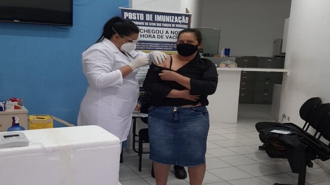 DOSES DE ESPERANÇA – GUARDA CIVIL MUNICIPAL DE MOCOCA IMUNIZADA!