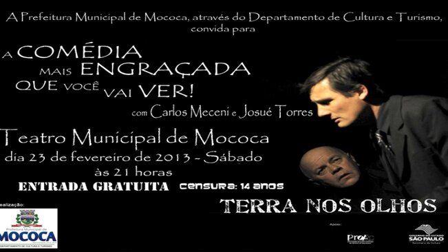 Peça teatral Terra nos Olhos será apresentada neste final de semana