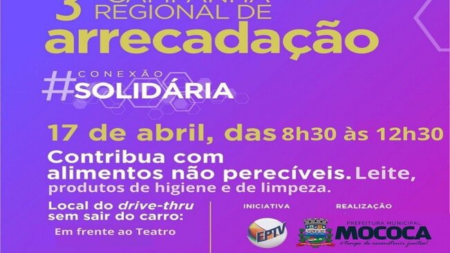 É HOJE! CAMPANHA CONEXÃO SOLIDÁRIA.